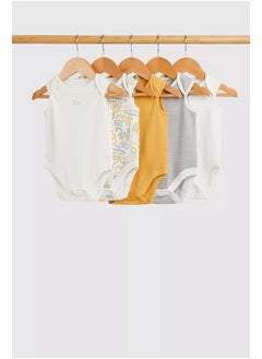 Buy Safari Sleeveless Bodysuits - 5 Pack in UAE