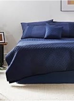 اشتري Matalan Pinsonic Panel Duvet Cover, Double Size, Navy في مصر