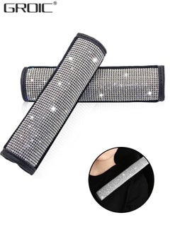 Buy 2-Pack Seat Belt Shoulder Pad,Microfiber Leather Crystal Diamond Seat Belt Covers, Seat Belt Adjuster for Adults Helps Protect Your Neck and Shoulder,Bling Car Accessories in Saudi Arabia