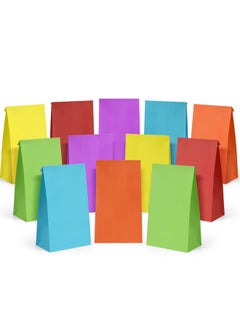 اشتري 30 Pcs Party Favor Bags 6 Colors Small Gift Bags 5X2.95X9.45 Colorful Treat Bags Rainbow Party Bags Kraft Paper Bags For Birthday Party Wedding Craft Activities في الامارات