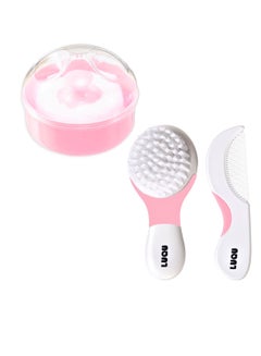 Buy Comb And Brush Set & Powder Case With Puff in Saudi Arabia