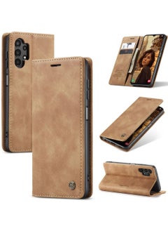 اشتري Phone Case Compatible with Samsung Galaxy A13 4G/A13 5G/A04/A04s/M13 5G with Card Holder High-end Retro Leather Shockproof Protective Wallet Case في السعودية