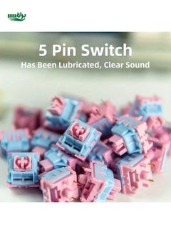 Buy Philikey Mechanical Keyboard Switch Shaft, Linear Trigger, Quick Switch Shaft, Single Tone Bottom Contact, Suitable For Electronic Sports Games, Fast Trigger Speed, Fast Mileage, Noise Reduction, Bottom Contact Sound, Suitable For Players In Need. 40G, 35Pcs/90Pcs/110Pcs, Switch Shaft Body Is A Pentagonal Shaft With A 5-Pin Base, This Product Packaging Includes A Shaft Puller in Saudi Arabia