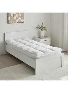 Buy MicroFresh 300TC Soft Microfiber Single Mattress Topper 200 x 6 x 90 cm in UAE