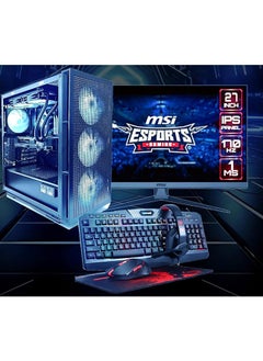 اشتري NANOTECH GAMING PC BUNDLE G2722 27 INCH MONITOR, INTEL CORE i7 12700K, RTX 4060TI 8GB OC, 32GB DDR5 RAM, 2TB NVME SSD, 850W PSU, AIO LIQUID COOLER, WINDOWS 11 PRO INCLUDES HEADSET, KEYBOARD AND MOUSE في الامارات