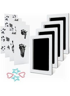 Buy Baby Footprint Handprint Pet Paw Print Kit With 4 Ink Pads And 8 Imprint Cards in UAE