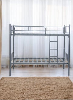 اشتري Modern Steel Bunk Bed MH-0047-Silver with 2 Medicated Mattresses – Ultimate Comfort and Durability في الامارات