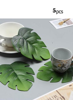 Buy Placemat in the shape of a leaf of a golden tree, 5 pieces in Saudi Arabia
