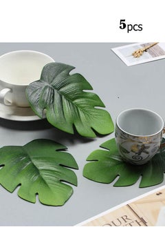 Buy Placemat in the shape of a leaf of a golden tree, 5 pieces in Saudi Arabia