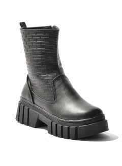 Buy Half Boot Leather Capotine -Black in Egypt