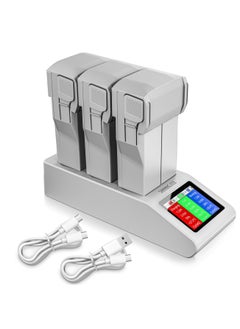 Buy Mini 4 Pro LCD Battery Two Way Charger, Charging Hub, Charge Three Batteries for DJI Mini 4 Pro, Mini 3,Mini 3 Pro Drone Accessories in UAE