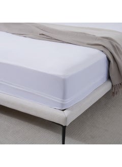 Buy Sleep Guard Jersey Mattress Encasement 120x200+33cm - White in UAE