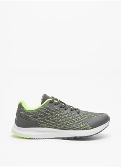 Buy Men's Textured Sports Shoes with Lace-Up Closure in UAE