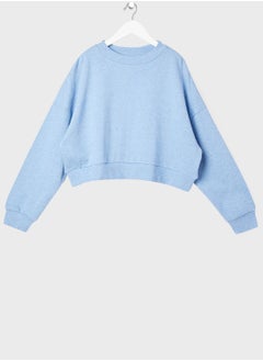 Buy Youth Oversized Crop Sweatshirt in Saudi Arabia