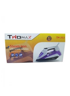 اشتري Twomax 2200 W Ceramic Steam Iron TM-353 Purple في السعودية