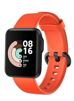 اشتري سوار بديل من السيليكون بتصميم مميز وخامات عالية الجودة لساعة شاومي مي ووتش 2 لايت و مي ووتش 2 - برتقالي Redmi Watch 2 & Xiaomi Mi Watch 2 Lite في مصر