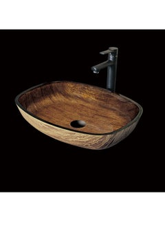 Buy Glass Crystal wash basin 54*40*11 cm in Saudi Arabia