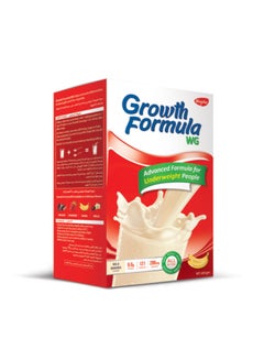 اشتري جروث فورميلا دبليو جي مكمل غذائي لتغذية متوازنة، يساعد على التخلص من نقص الوزن و النحافة لعمر 13-50 سنة - 6.6 جرام بروتين - 330جرام - بطعم الموز في مصر