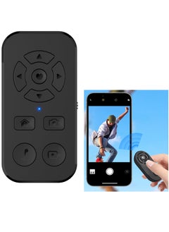 اشتري Bluetooth Remote Scrolling Remote Control for iPhone and Android Smartphone Camera Photo and Video Clicker for iPhone Samsung Neck Strap Include Bluetooth Page Turner for Kindle App and Tiktok في الامارات