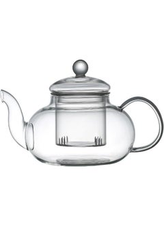 اشتري Borosilicate Glass Tea Pot 1200Ml Stovetop Safe Glass Teapot With Removable Infuser 40.6 Oz Tea Kettle With Stainer For Loose Tea Leaf And Blooming Tea Maker Set في الامارات