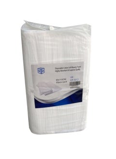 Buy Disposable Cotton Soft Beauty Towel 50pcs 65g 60x110cm in UAE