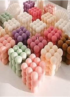 Buy Scented Bubble Candle Set (10 Candles) Multicolor in Egypt