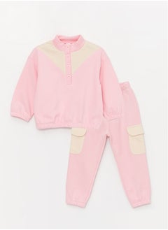 Buy Turtleneck Long Sleeve Baby Girl Sweatshirt and Pants 2-Piece Set in Egypt