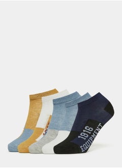 اشتري Pack of 5 - Contrast Shoeliner Socks في السعودية