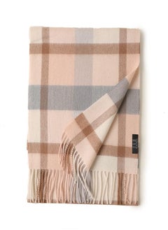 Buy Warm Long Cashmere Check Scarf Multicolour in UAE