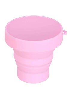 Buy Agfa Foldable Silicone Cup with Lid, 8×8 cm - Pink in Egypt