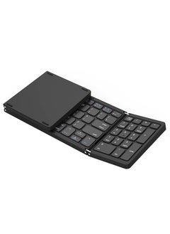 Buy Foldable Bluetooth Keyboard, Foldable Wireless Portable Keyboard with Numeric Keypad, USB-C Rechargeable for iOS, Android, Windows System Laptop Tablet Smartphone Device (Not Full Size) in UAE