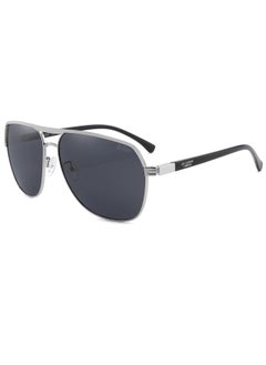 Buy Men's Polarized Double Bridge Square Sunglasses in UAE