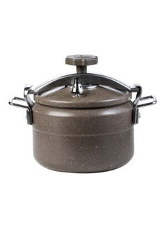 Buy Aluminum Granite Pressure Cooker Brown 5 Liters in Saudi Arabia