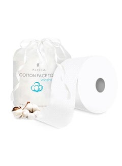 Buy 100% Cotton Multipurpose Roll Hygienic Disposable Soft Beauty Face Personal care Towel Cotton Pad Wet Wipes Masks Facial tissue Skin-friendly Travel Office Home in UAE