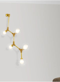 Buy Modern wall lamps with a golden base and golden arms in Saudi Arabia