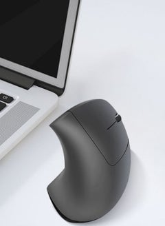 Buy Wireless Vertical Mouse With USB Receiver Grey in Saudi Arabia