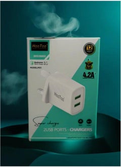 Buy Home Charger with 2 USB Ports Supports fast charging in Saudi Arabia