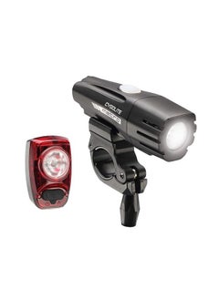 Buy Metro 700 Lumen Headlight And Hotshot 100 Lumen Tail Light Usb Rechargeable Bike Light Combo Set , Black ; Red in UAE