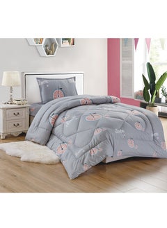 اشتري 3-Piece kids Medium Filling Comforter set Reversible Bed Set Single Size 160x210 cm for Boys & Girls في السعودية