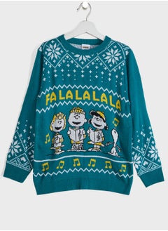 Buy Kids Peanuts Christmas Sweater in UAE