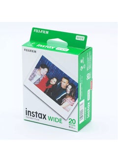 اشتري FujiFilm Instant Film Photo Paper For Instax WIDE - 20 Sheets في السعودية