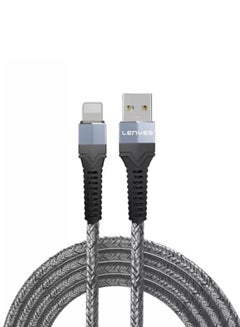 Buy Charging Cable Fabric 1 Meter Supports Fast Charging For Iphone in Saudi Arabia