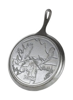 Buy Lodge Wildlife Series-10.5" Cast Iron Griddle with Moose Scene 10.5" Black in UAE