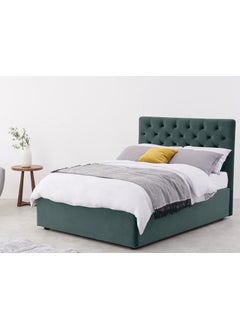 Buy Button Tufted Bed Green 120Cm in Egypt