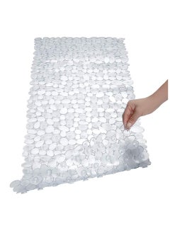 Buy Pebble Bath Mat for Bathtub to Anti Slip Bathtub Mat in Shower with 16 Inches by 35 Inches (Clear) in UAE