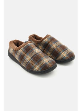 اشتري Women Plaid Slip On Slippers, Brown في الامارات