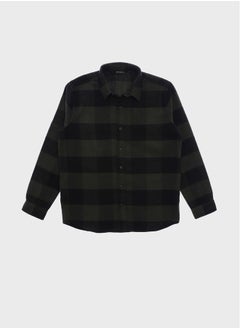 اشتري Regular Fit Long Sleeve Plaid Men's Lumberjack Shirt في مصر