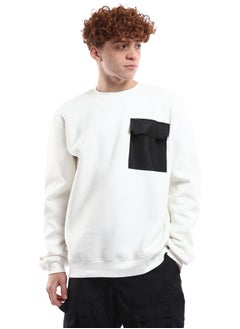 Buy Patched Waterproof Pocket Off-White Winter Sweatshirt in Egypt