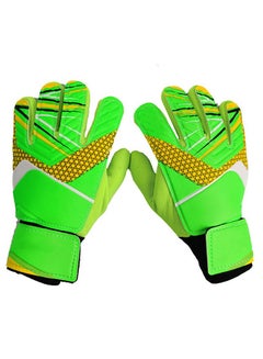Buy Children Football Gloves, Kids Youth Football Soccer Goalkeeper Goalie Training Gloves Gear Finger Protection Football Training Gloves for Teenager in Saudi Arabia