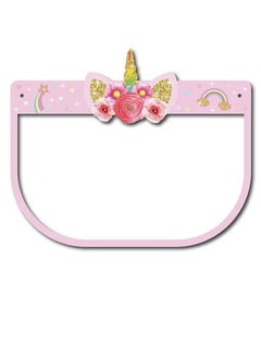 Buy Pikkaboo Kids Protective Face Shield Visor With Elastic Band-Unicorn in UAE